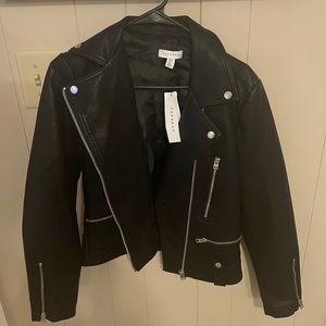 Fred Faux Leather Biker Jacket